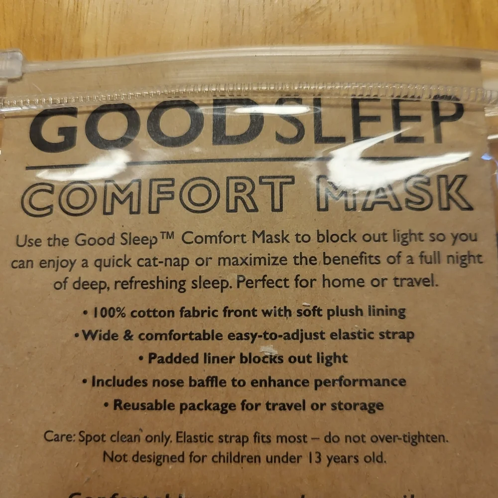 Cute Good Sleep, Comfort Mask, Brown/Tan Dog, Size Small
